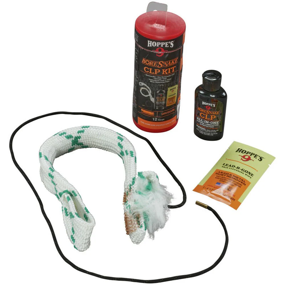 Hoppe's Boresnake CLP 12 Gauge Shotgun Barrel Cleaning Kit