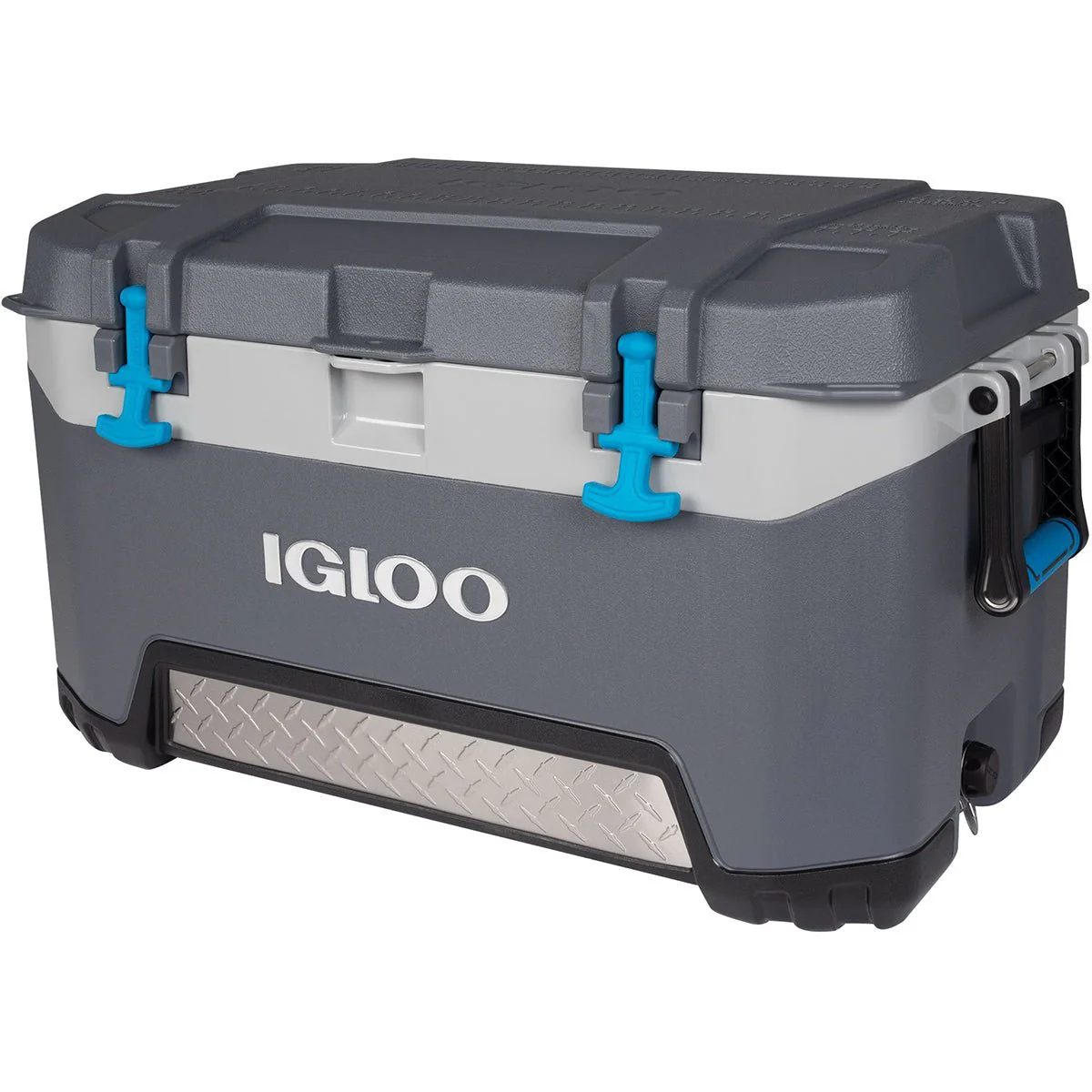IGLOO BMX 72 qt. Hard Cooler - Carbonite Gray/Carbonite Blue - Image 2