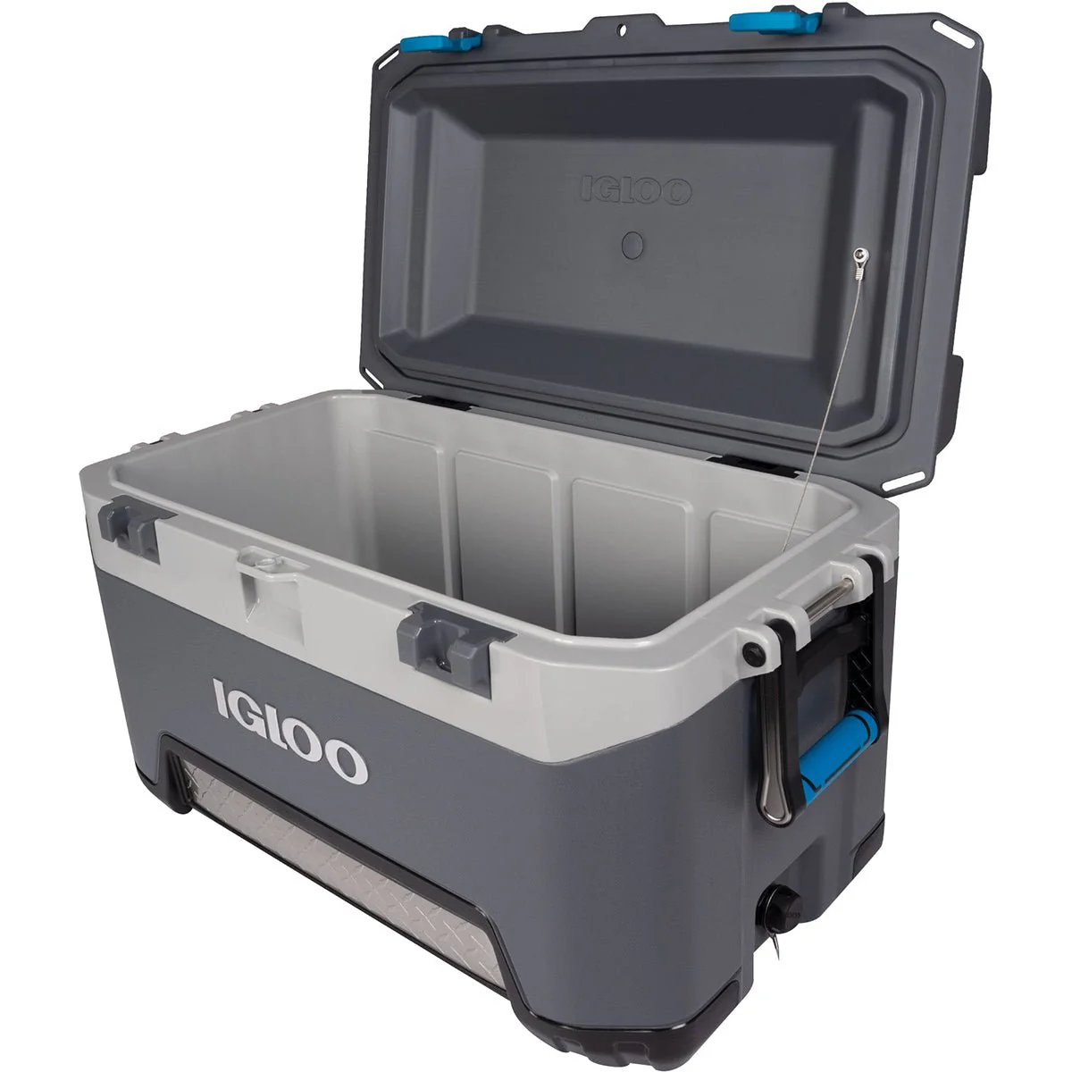 IGLOO BMX 72 qt. Hard Cooler - Carbonite Gray/Carbonite Blue - Image 3