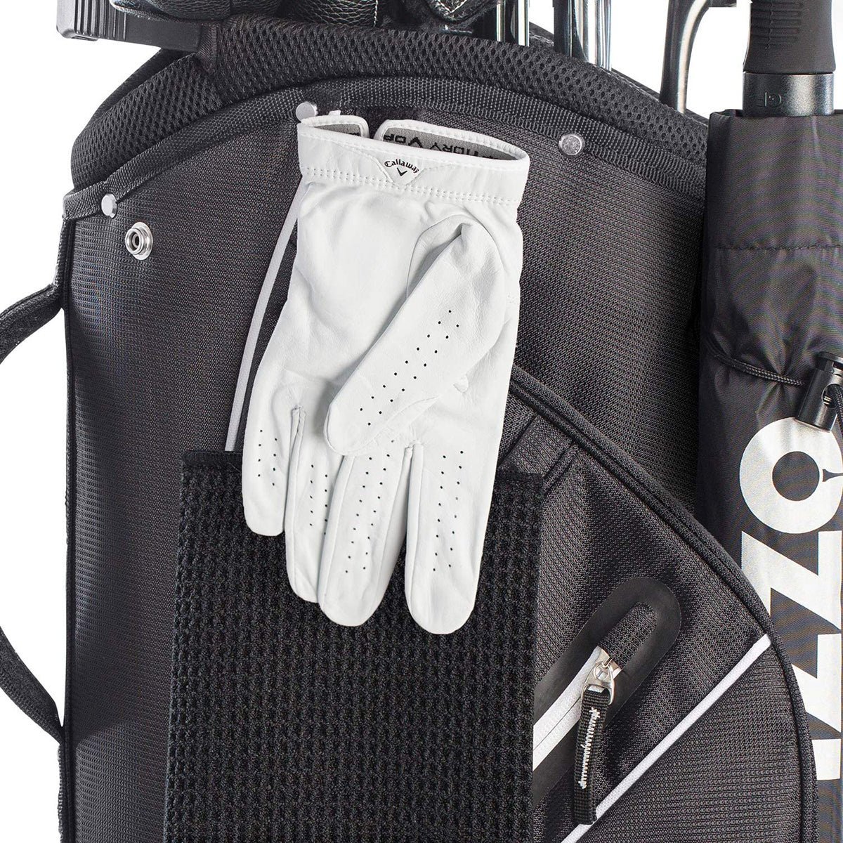 Izzo Golf Ultra-Lite Cart Bag - Black - Image 6