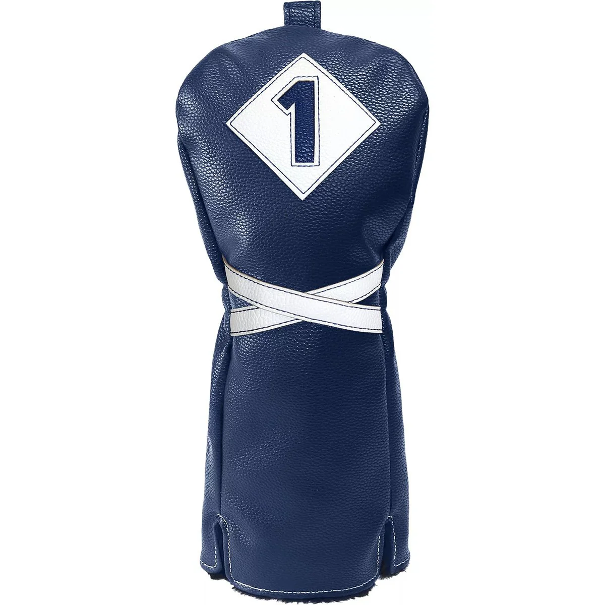 IZZO Premium Leather Golf Club Headcover - Navy