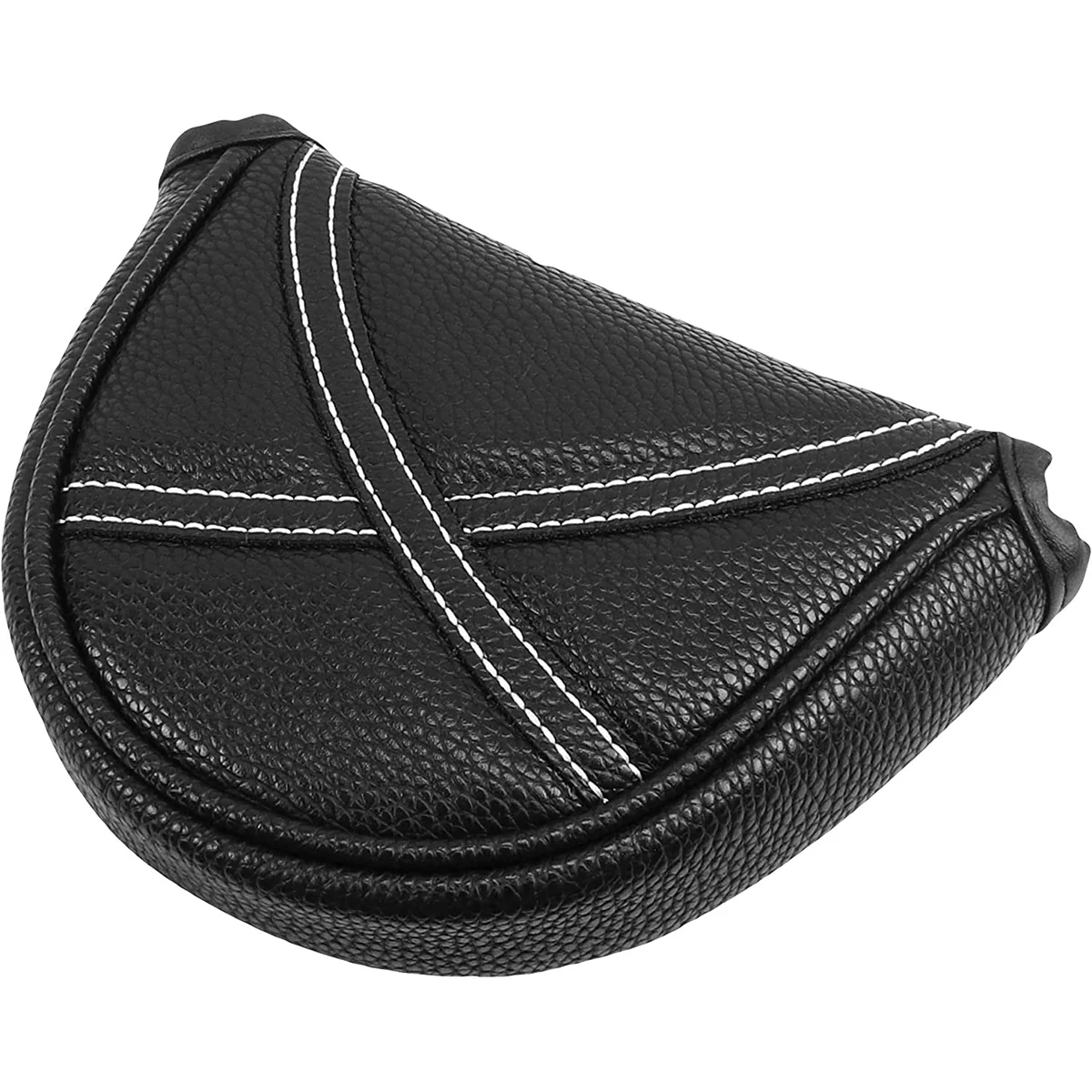IZZO Premium Leather Golf Putter Headcover - Black