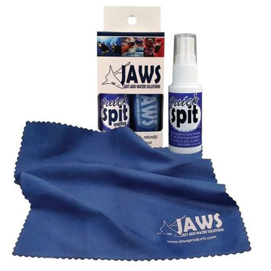 JAWS 1 oz. Quick Spit Antifog Spray with Microfiber Cloth