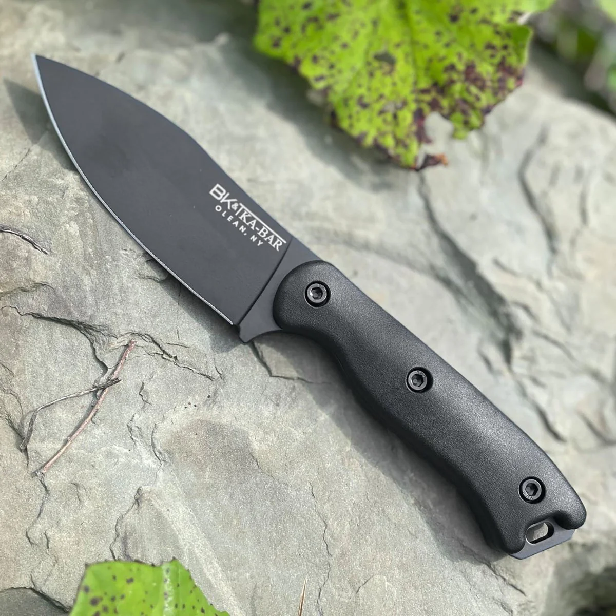 KA-BAR 4" Becker Nessmuk Knife with Sheath - Black - Image 2