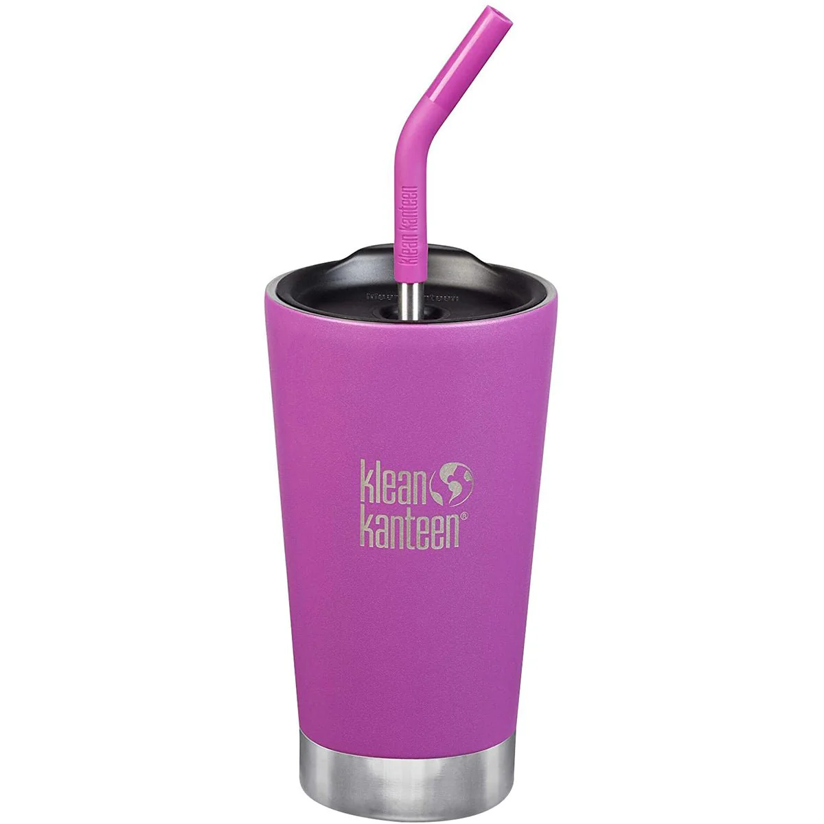 Klean Kanteen 16 oz. Insulated Stainless Steel Tumbler with Straw Lid and Straw