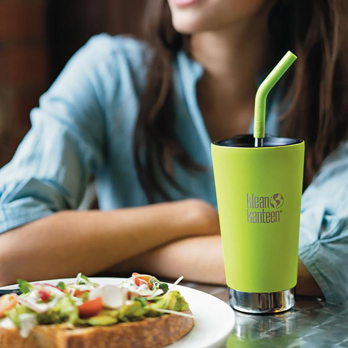Klean Kanteen 8mm Stainless Steel Straw 2-Pack - Multi-Color/Brushed Stainless - Image 2