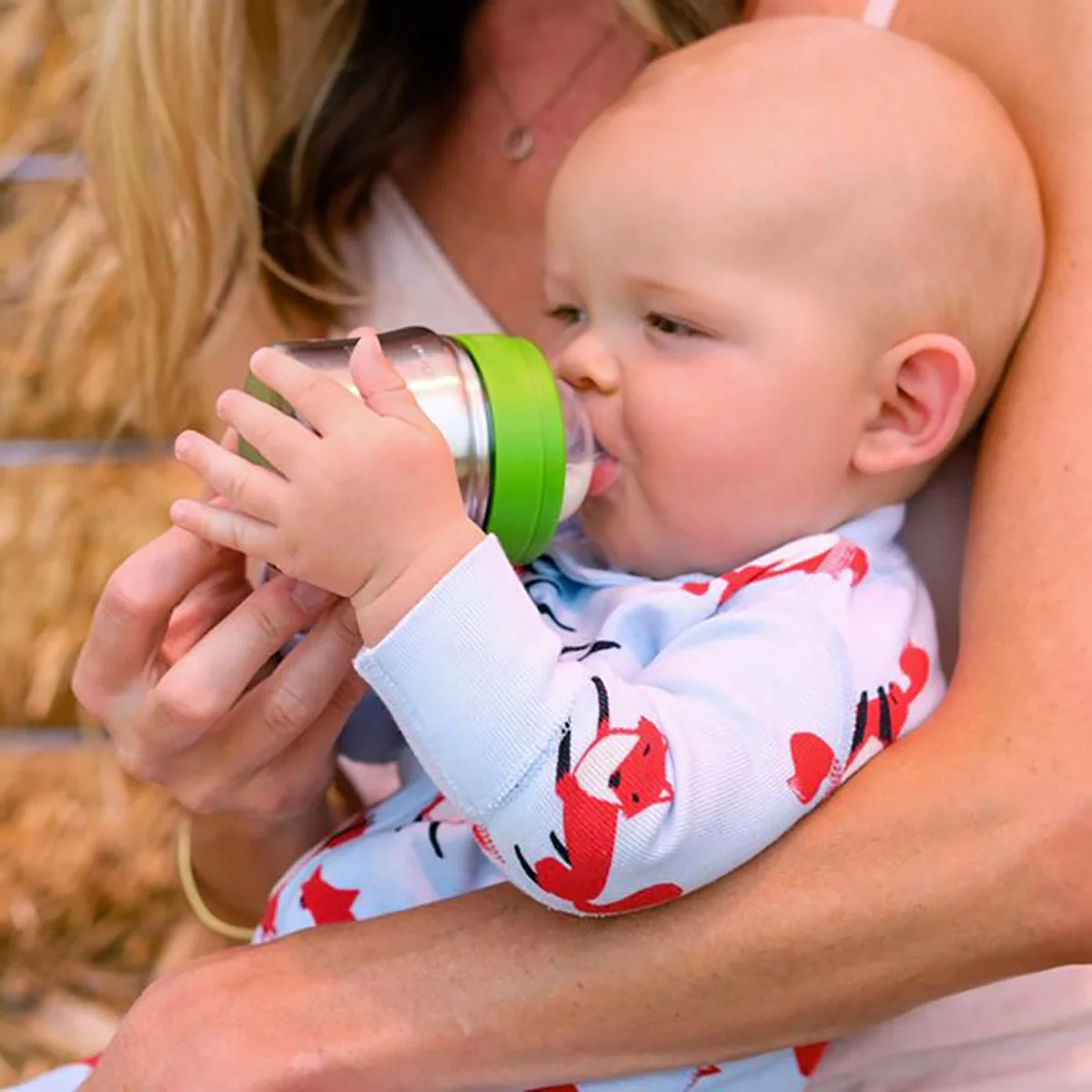 Klean Kanteen 9 oz. Baby Bottle with Medium Flow Nipple - Brushed Stainless - Image 2