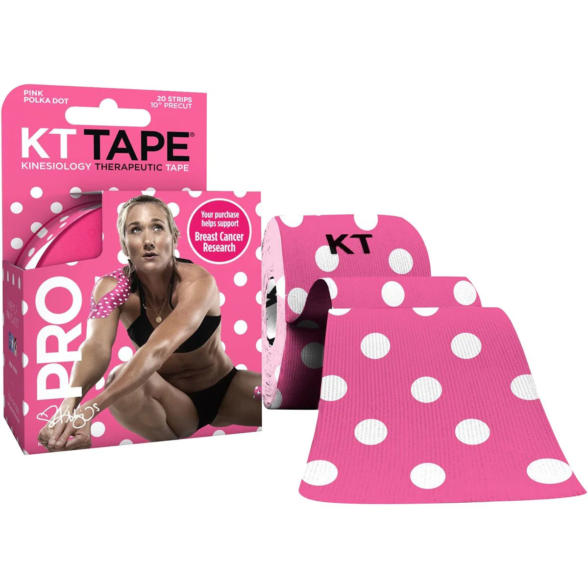 KT Tape Pro 10" Precut Kinesiology Therapeutic Elastic Sports Roll - 20 Strips - Image 11