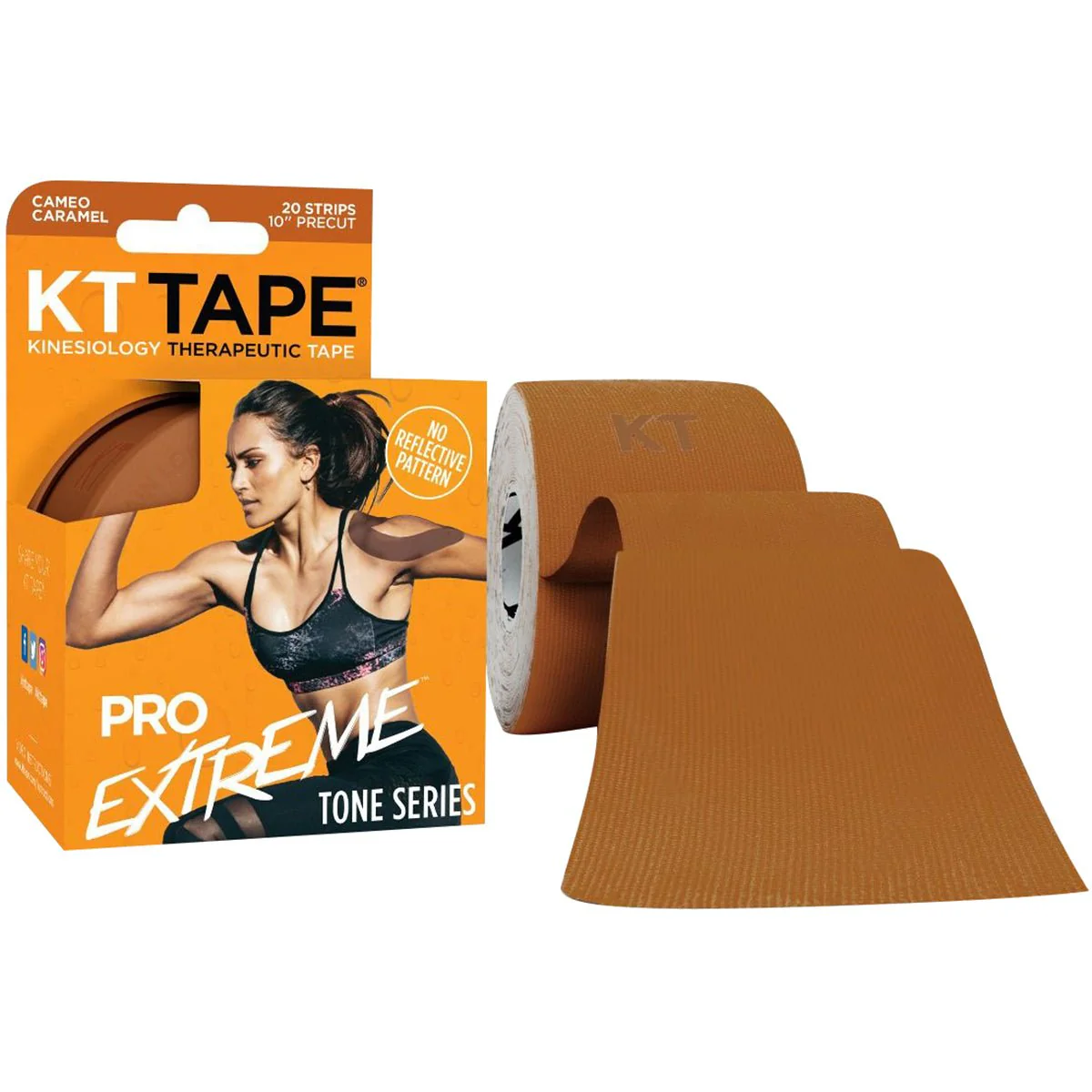 KT Tape Pro Extreme Tone Series 10" Precut Kinesiology Sports Roll - 20 Strips - Image 6