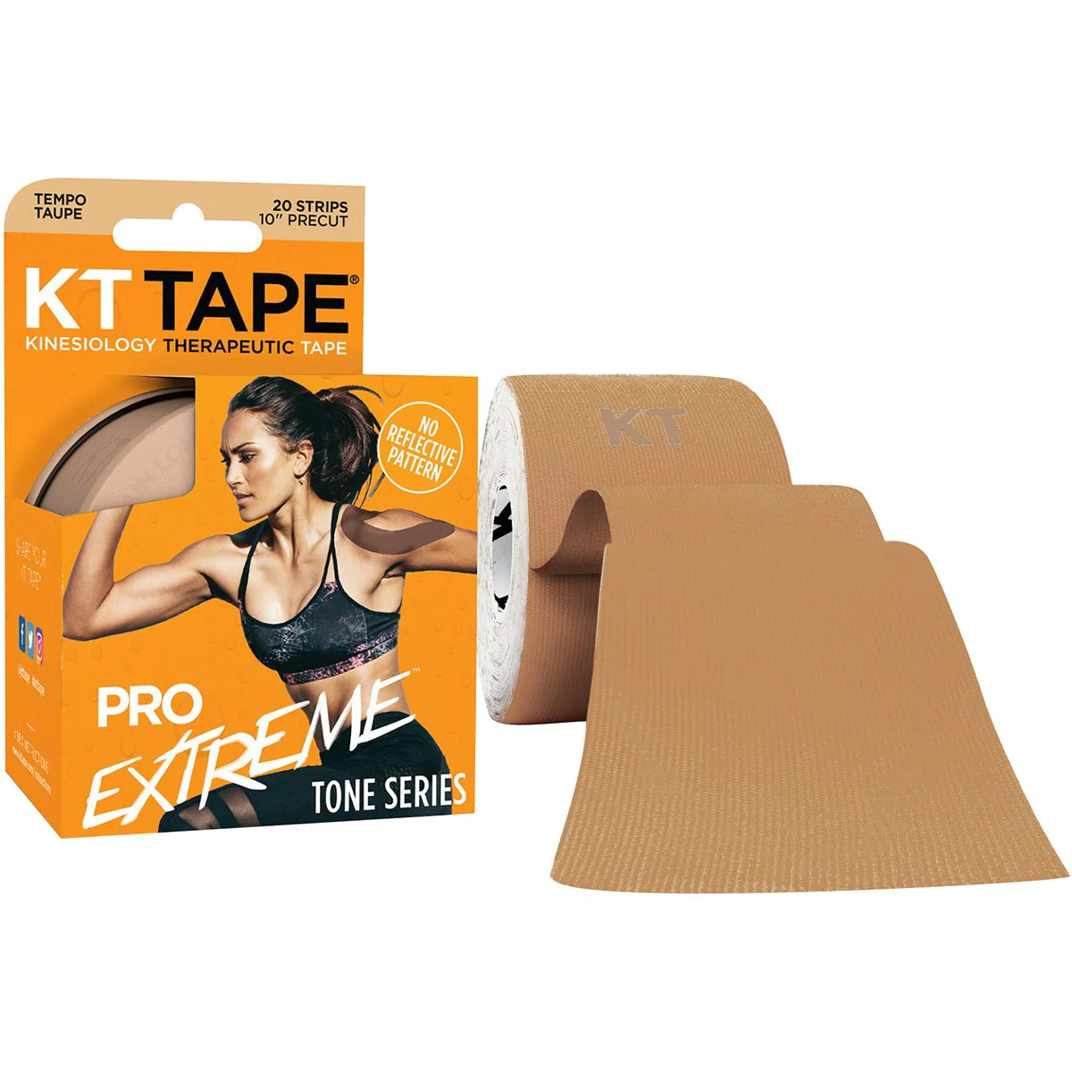 KT Tape Pro Extreme Tone Series 10" Precut Kinesiology Sports Roll - 20 Strips - Image 7