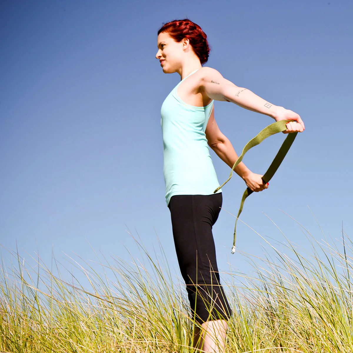 Lifeline USA Natural Fitness 8' Hemp Yoga Strap - Image 4