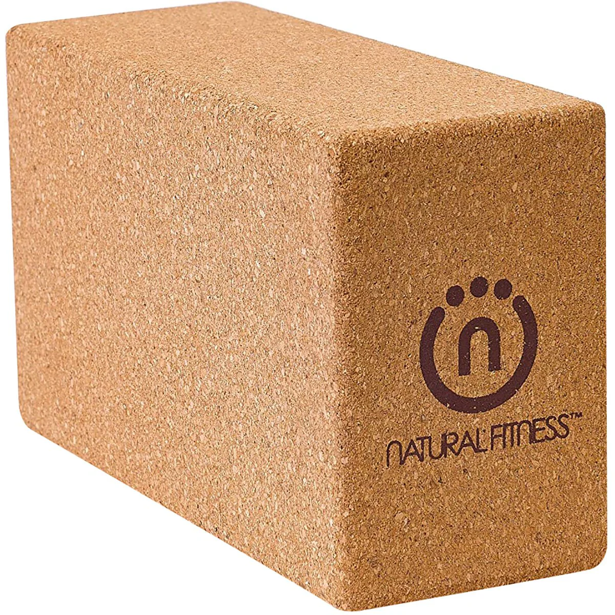 Lifeline USA Natural Fitness Warrior Cork Yoga Block - Brown