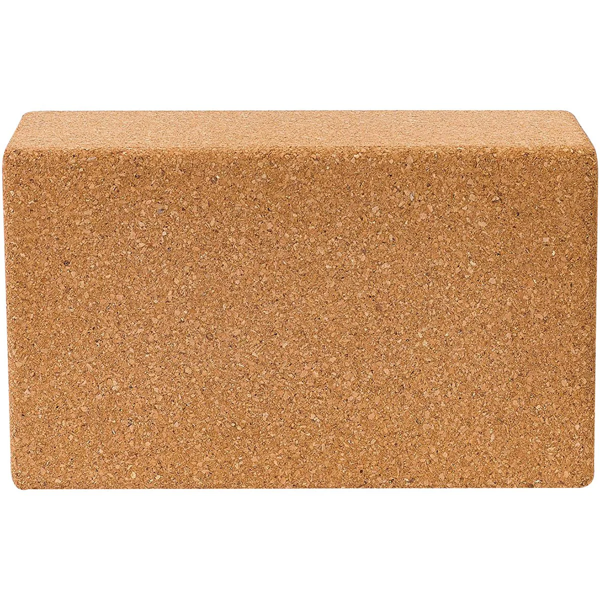Lifeline USA Natural Fitness Warrior Cork Yoga Block - Brown - Image 2