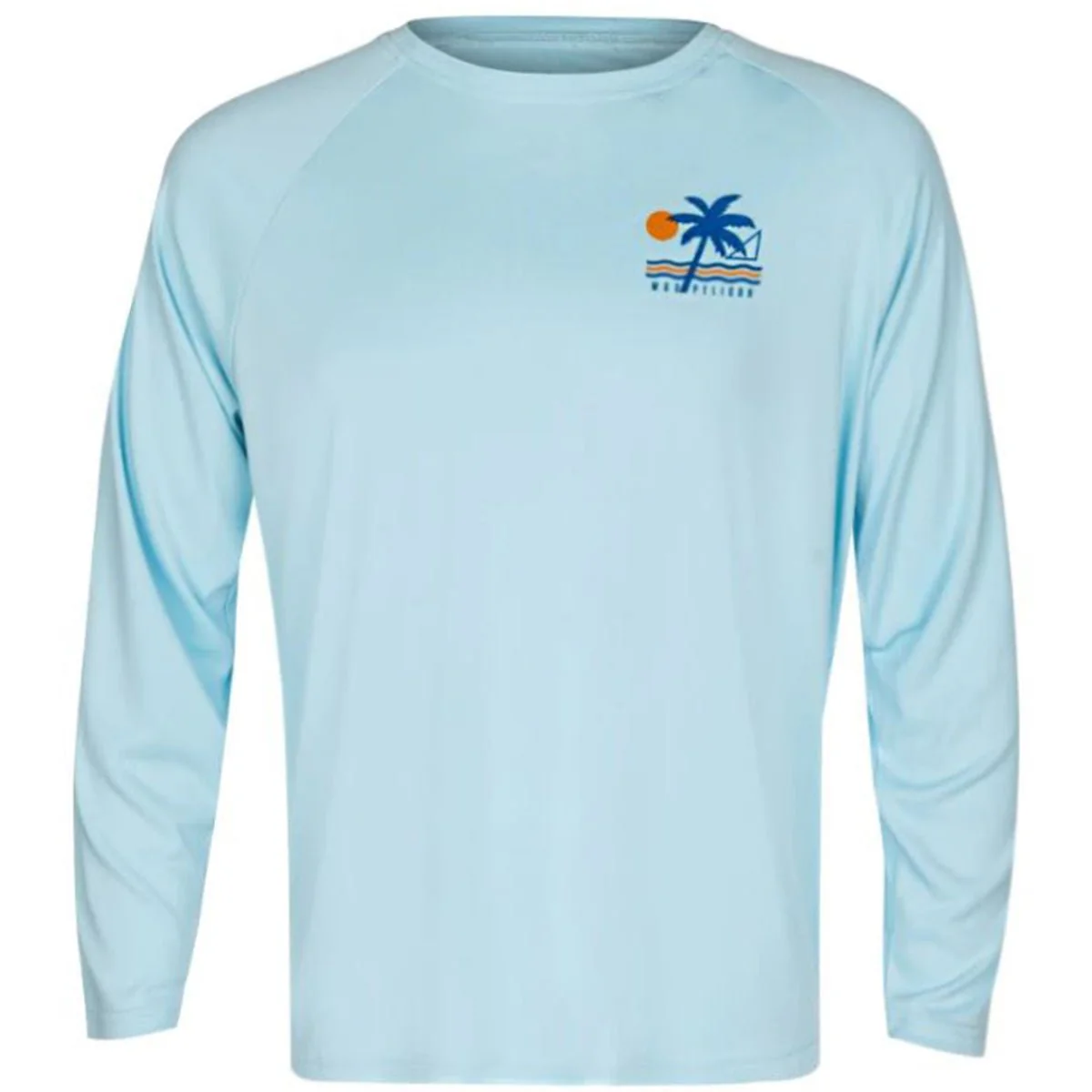Mad Pelican Beach Life Sun Kicker Raglan UV Long Sleeve T-Shirt - Crystal Blue