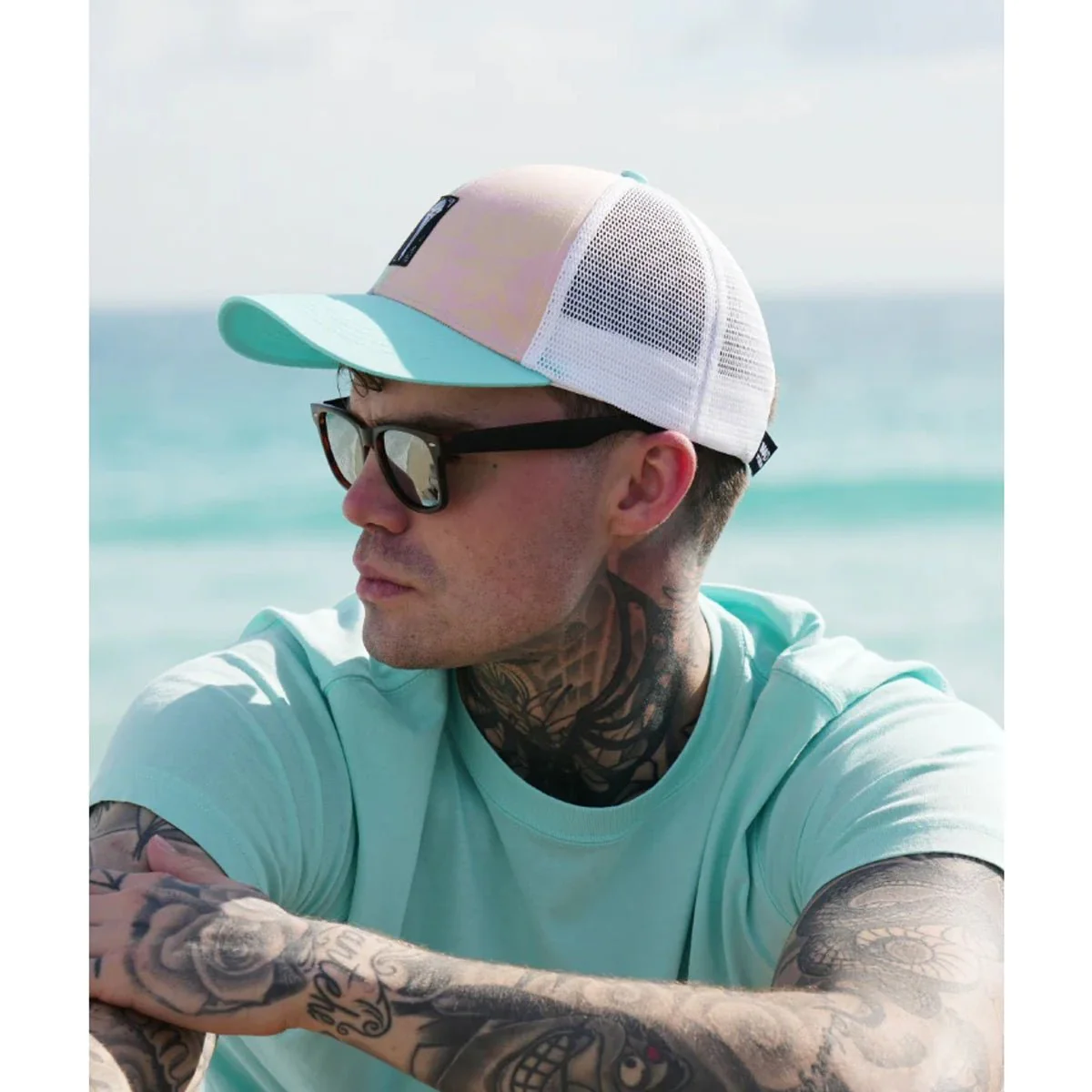 Mad Pelican Crazy Squares Knucklehead Snapback Hat - Multi - Image 4
