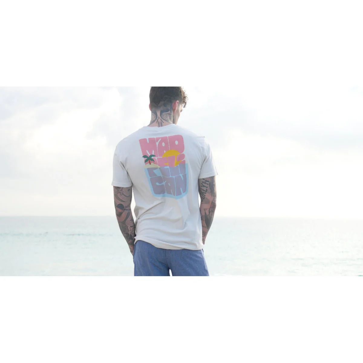 Mad Pelican Under Water Perfection Graphic T-Shirt - Vapor Blue - Image 4
