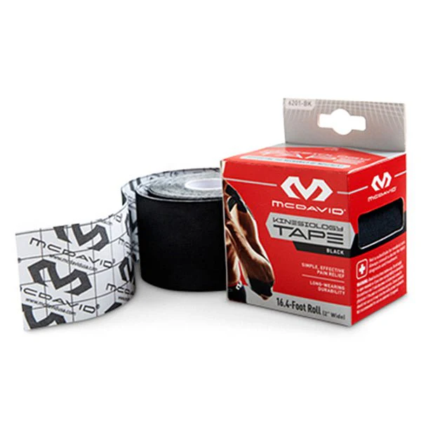 McDavid 6201 Kinesiology Tape 16.4' (5m) Single Roll Box - Black