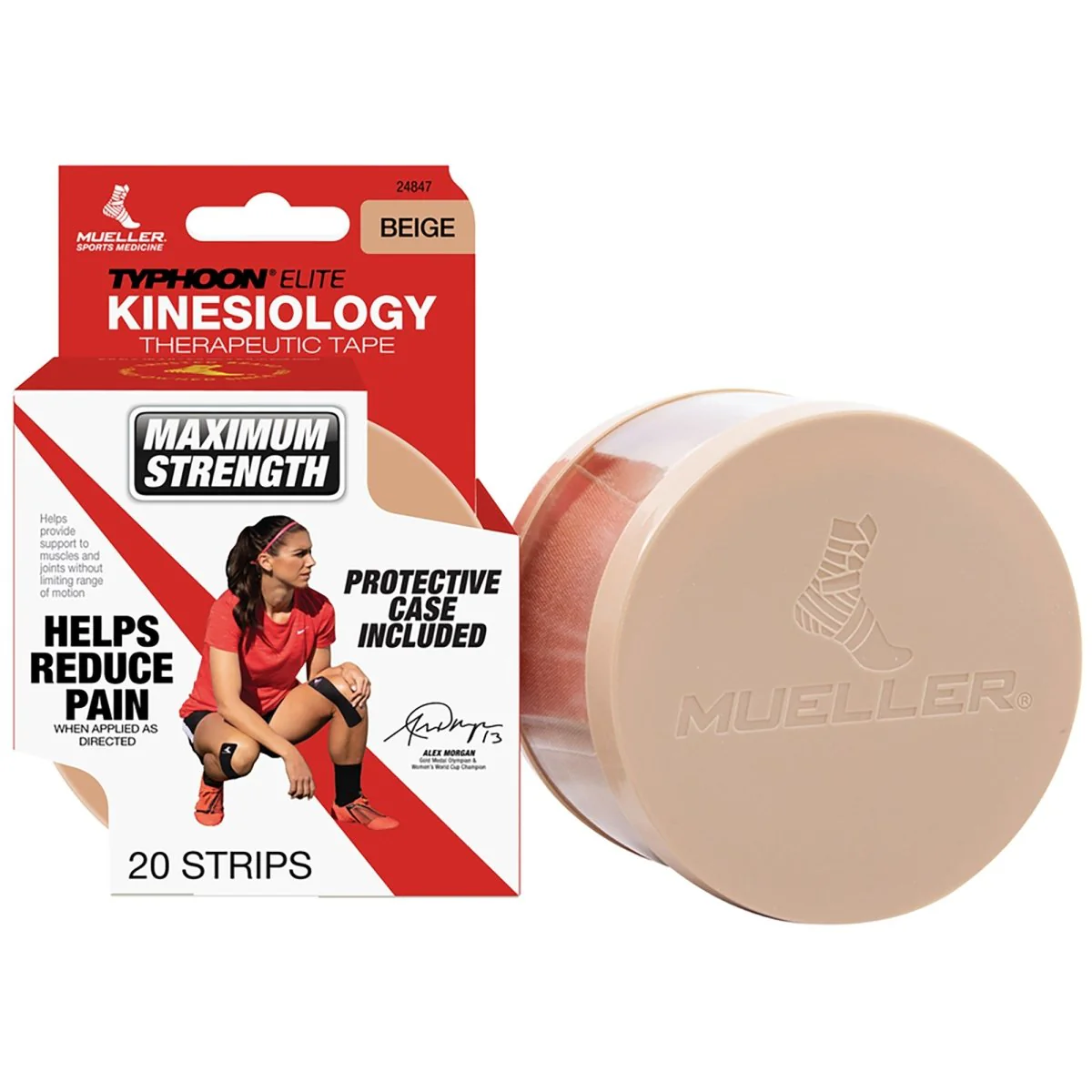 Mueller Sports Medicine 20 Pre-Cut I-Strips Typhoon Elite Kinesiology Tape - Image 3