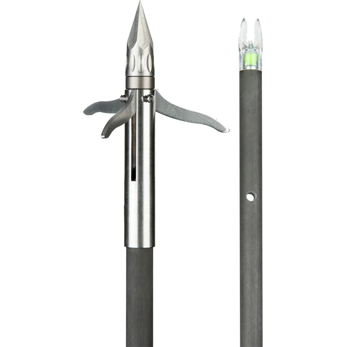 Muzzy Bowfishing Lighted Carbon Composite Fish Arrow with Iron Barb 3-Blade
