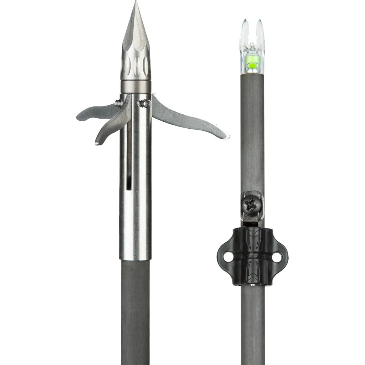 Muzzy Bowfishing Lighted Carbon Composite Fish Arrow with Iron Barb 3-Blade - Image 2