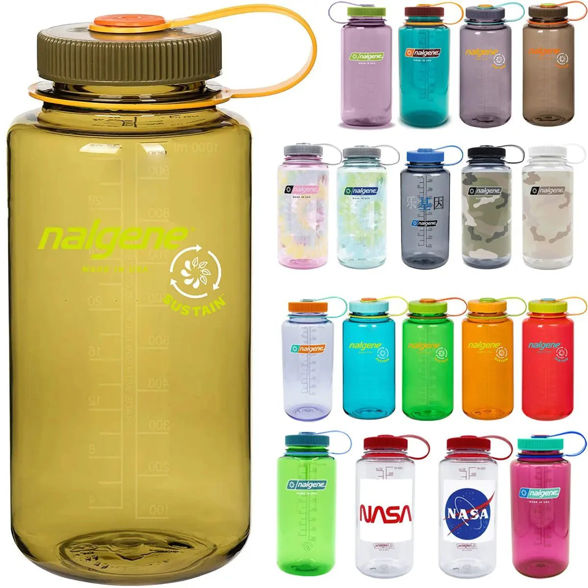 Nalgene Sustain 32 oz. Wide Mouth Water Bottle - Image 47