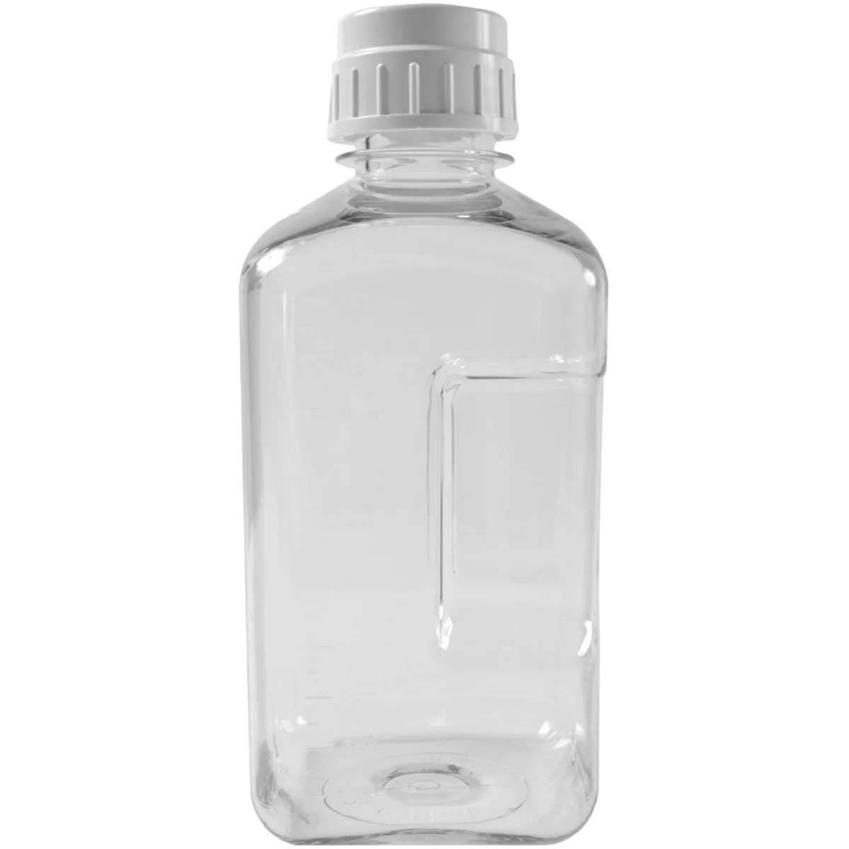 Nalgene Transparent Lexan Polycarbonate Square Storage Bottle - Clear - Image 7