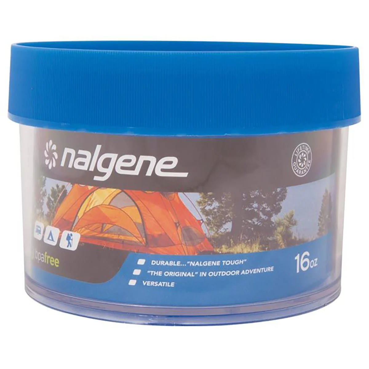 Nalgene Wide Mouth Outdoor Storage Container - Clear/Blue - Image 3