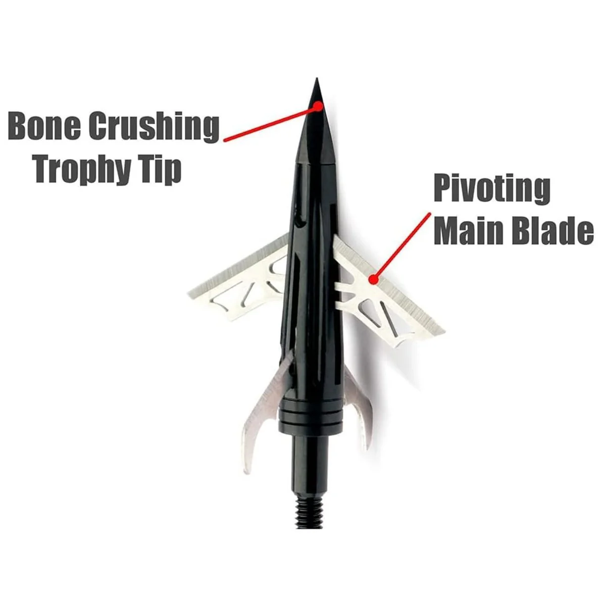 New Archery Products DK4 Broadhead 1-3/4’’ Fixed Blade - Image 2