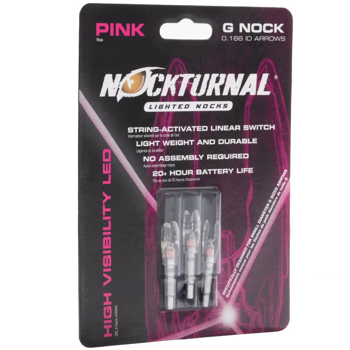 Nockturnal Pink Lighted G-Nock 3-Pack - Image 4
