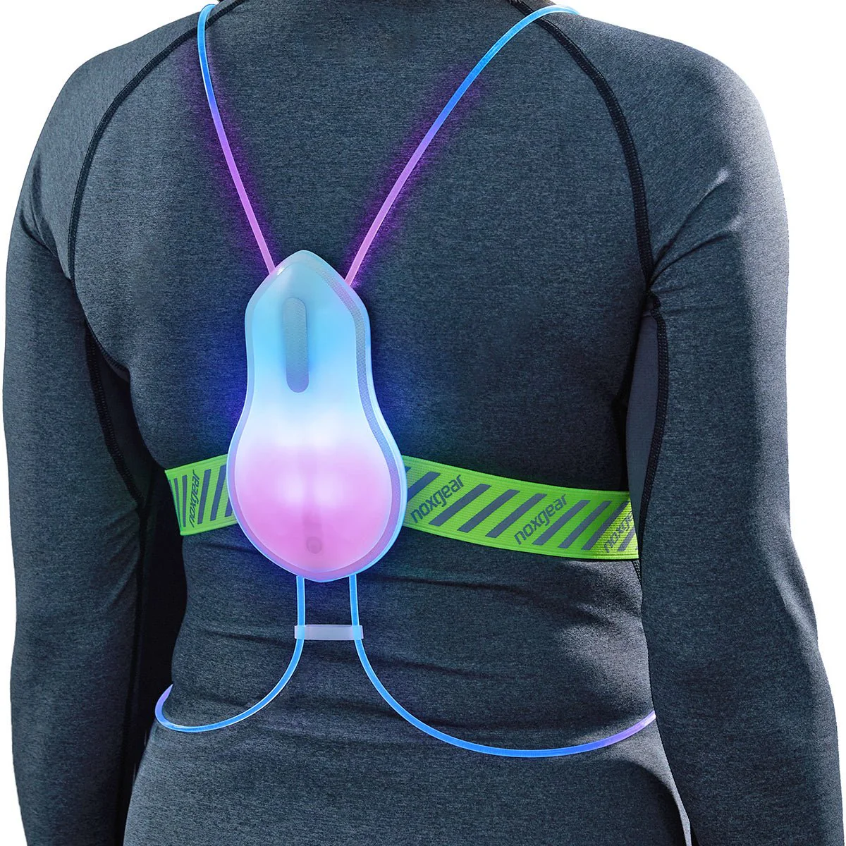 Noxgear Tracer2 360 Visibility Multicolor Reflective LED Running Vest - Image 2