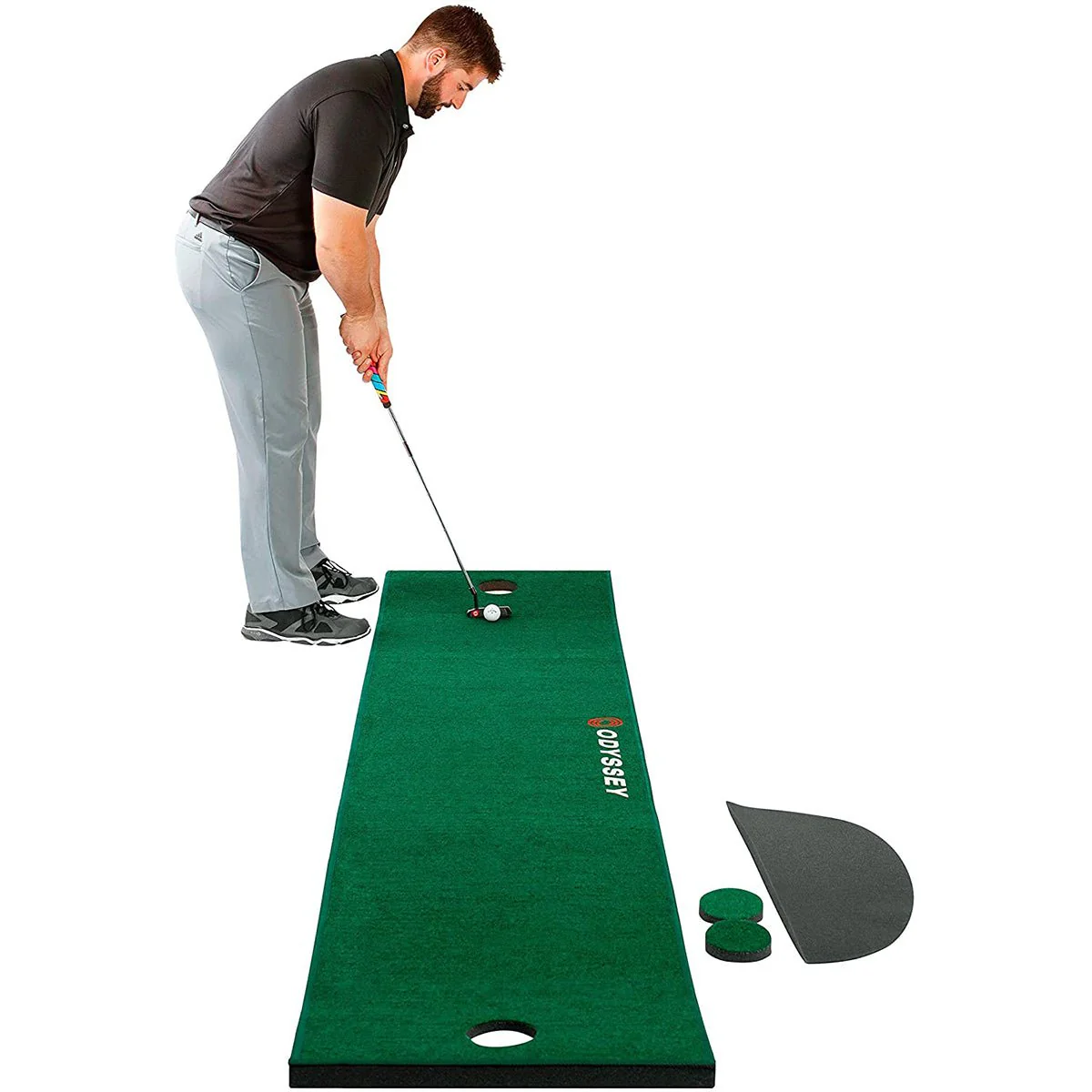 Odyssey 10' x 2' Golf Putting Mat - Green - Image 2