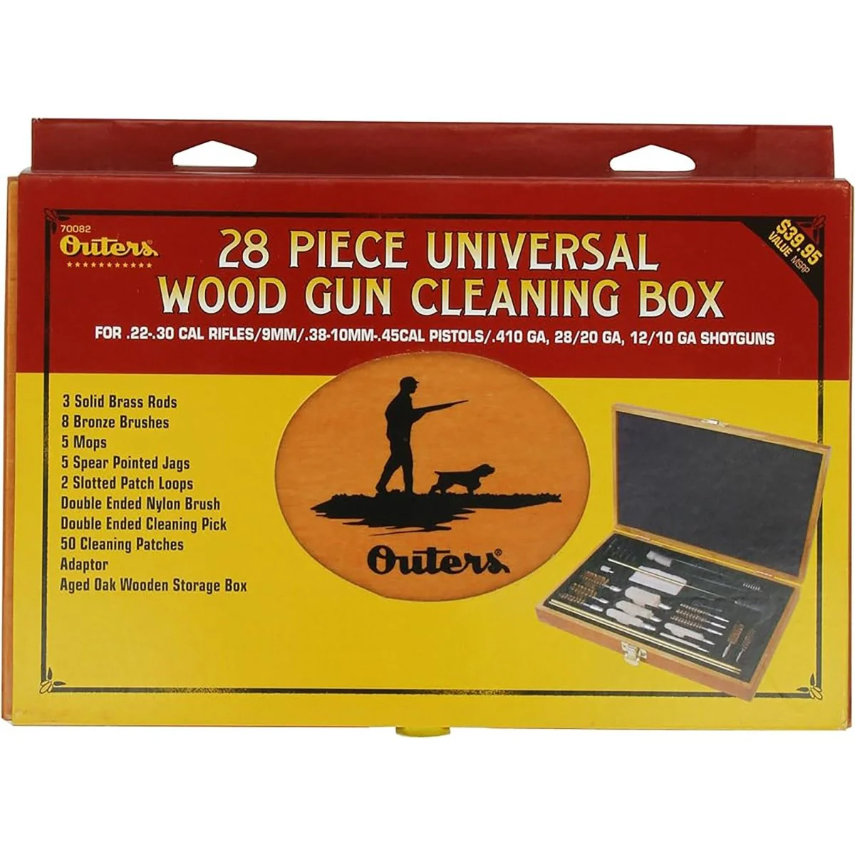 Outers 28-Piece Universal Wooden Box Cleaning Kit