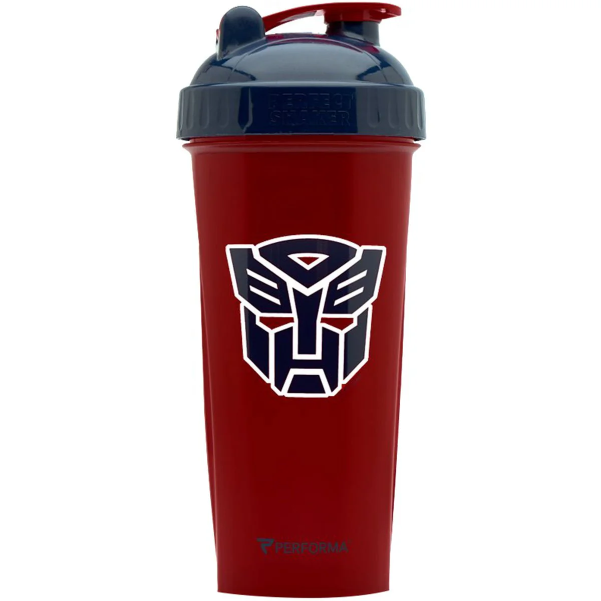 PerfectShaker Performa 28 oz. Transformers Shaker Cup Bottle - Autobot - Red