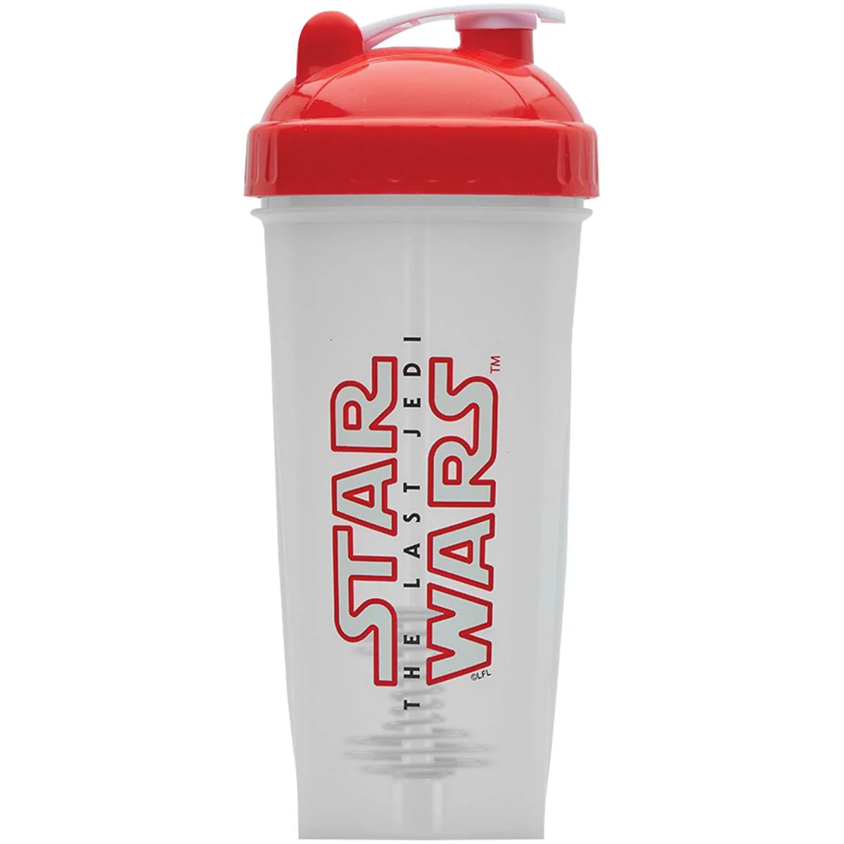 Performa PerfectShaker 28 oz. Star Wars Shaker Cup Bottle, Last Jedi Logo, White