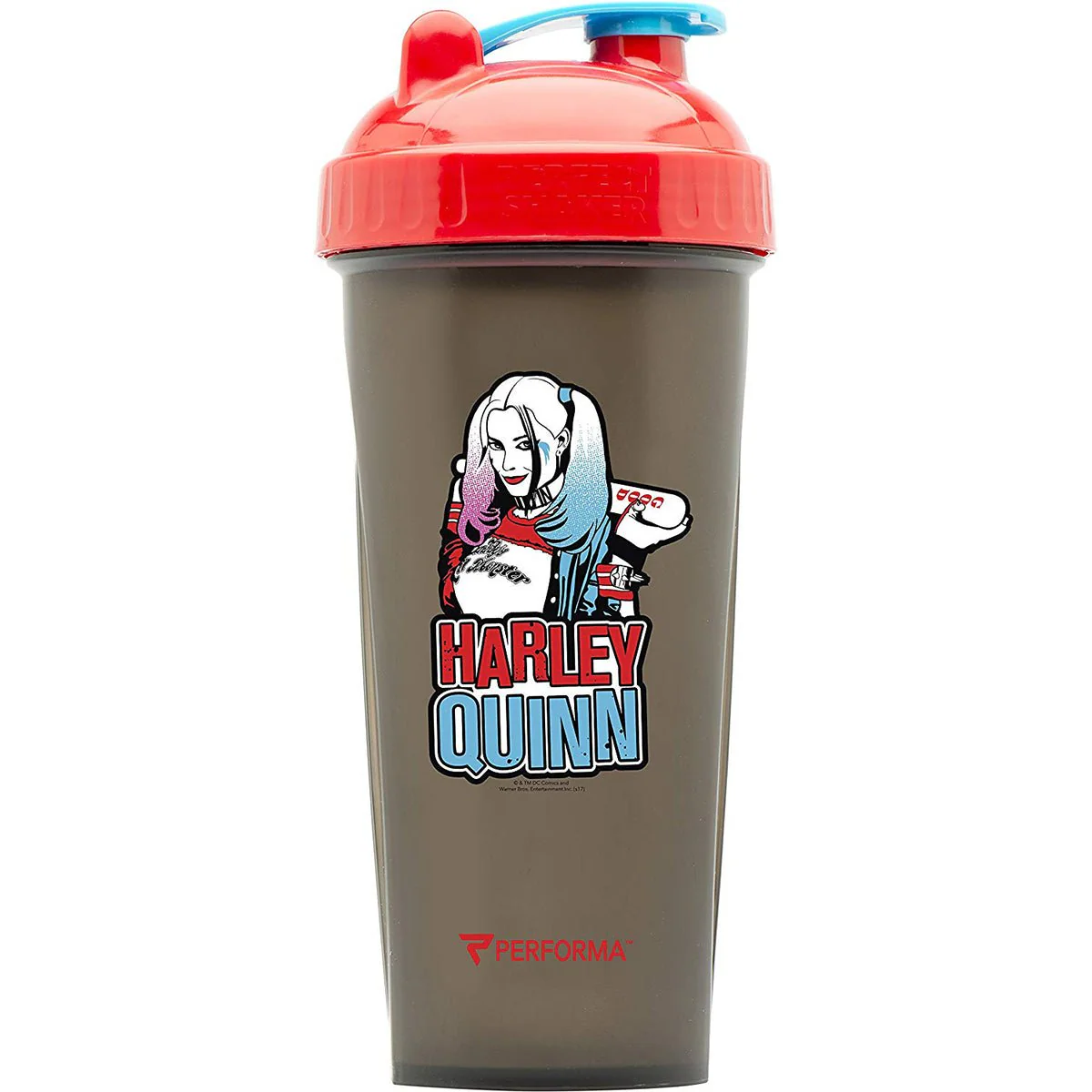 Performa PerfectShaker 28 oz. Villain Shaker Cup Bottle - Harley Quinn - Black