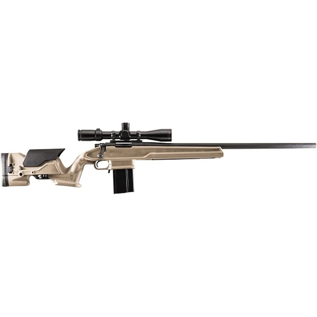 ProMag Archangel 700 Precision Stock w/Aluminum Pillar Bedding & Mag, Desert Tan