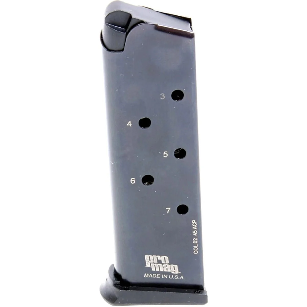ProMag Colt 1911 Government Model .45 ACP, 7-Round Magazine, COL 02, Blue Steel
