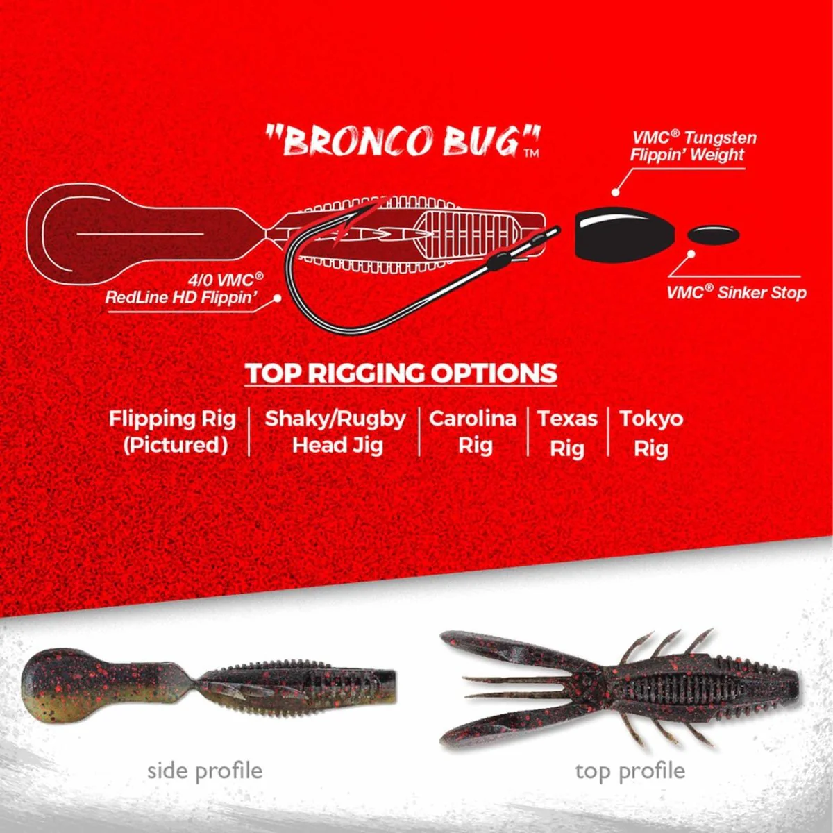 Rapala CrushCity Bronco Bug 4" Fishing Soft Bait - Image 2