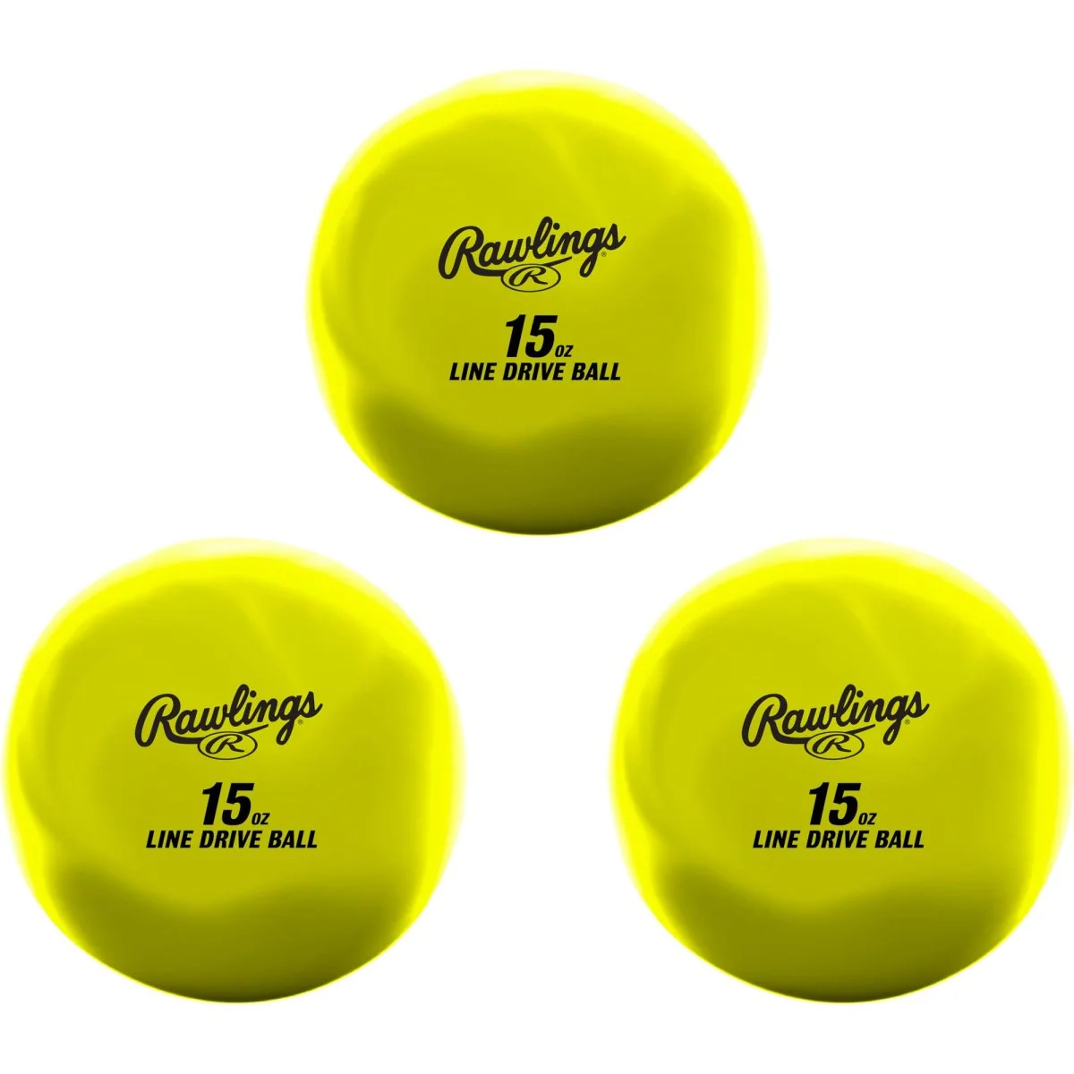Rawlings Baseball/Softball Line-Drive Weighted Training Ball - Yellow - Image 2