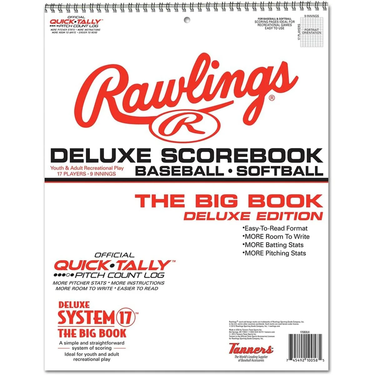 Rawlings System-17 Deluxe Baseball/Softball Scorebook