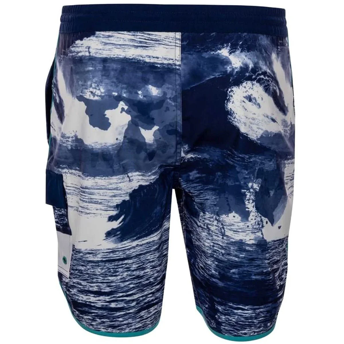 Reel Life Barrel Curl AOP Harbor 6" Boardwalk Shorts - Dress Blues - Image 2