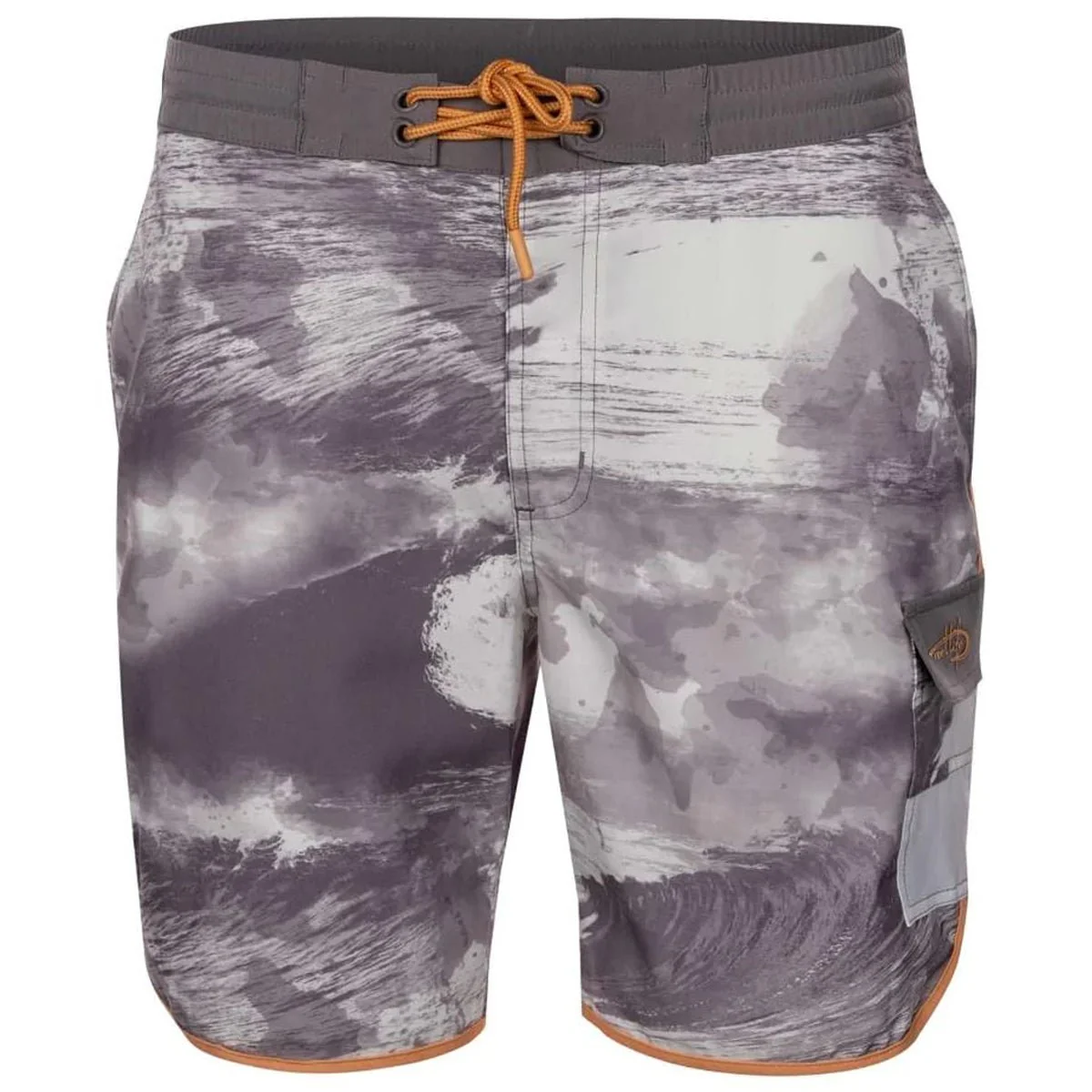 Reel Life Barrel Curl AOP Harbor 6" Boardwalk Shorts - Silver Filigree