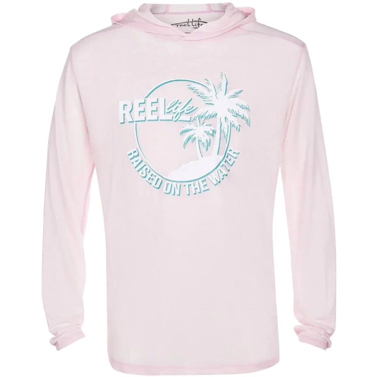 Reel Life Circle Palm Ocean Washed Captiva Pullover Hoodie - Image 5