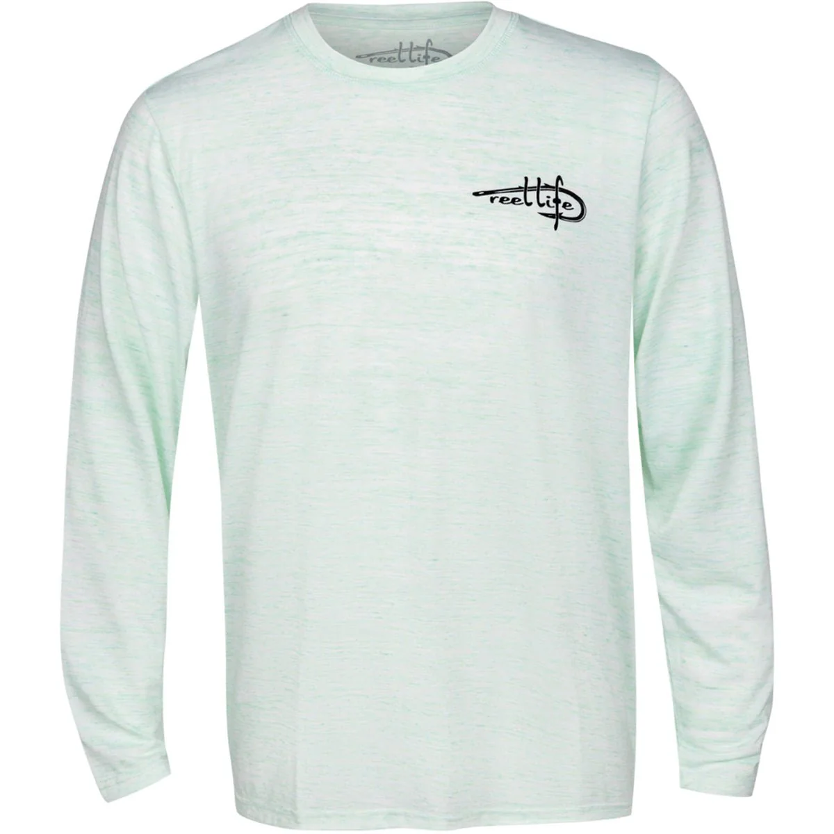 Reel Life Coastal Performance Reel Flats Fishing Long Sleeve T-Shirt- Misty Jade