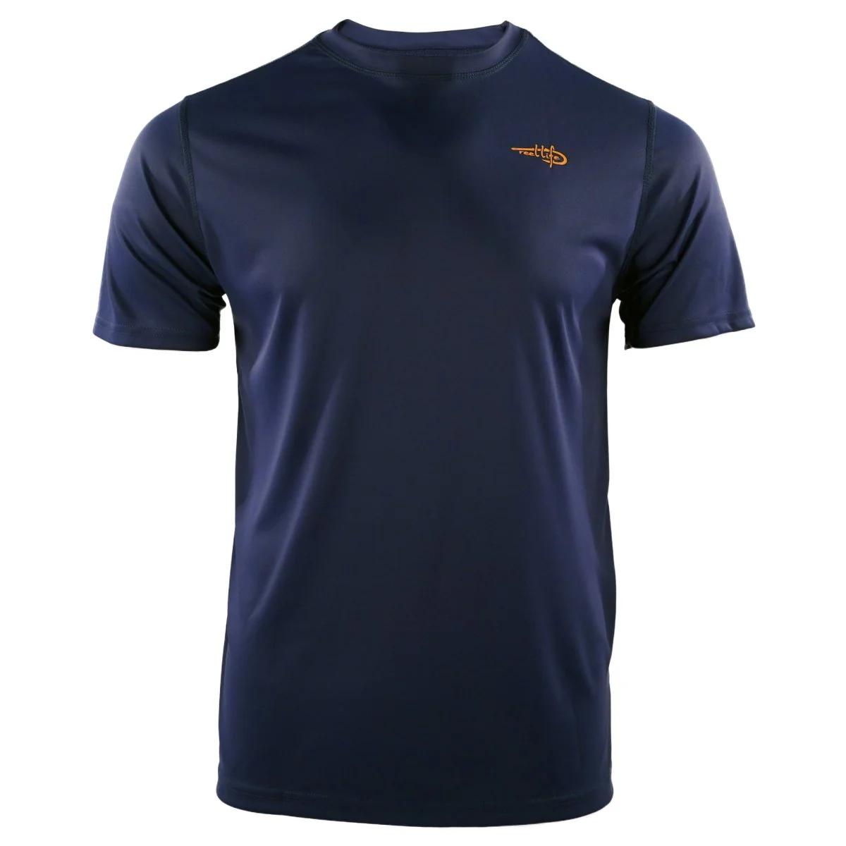 Reel Life Sunset Waves UV T-Shirt - Dress Blues