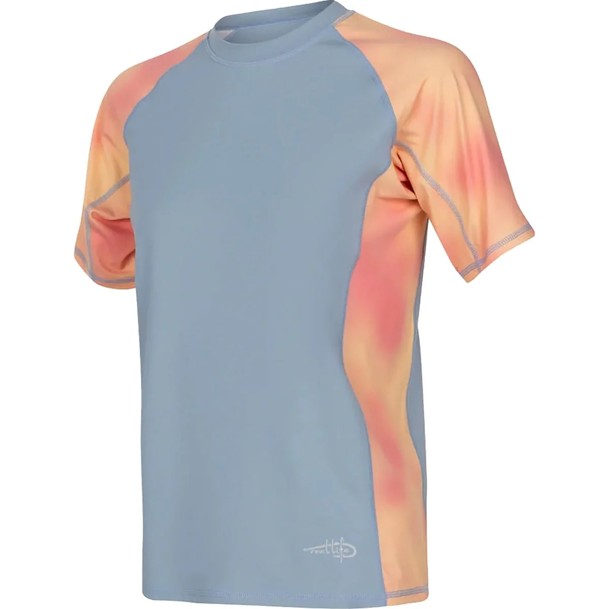 Reel Life Women's Alaria Cloud Dye UV T-Shirt - Dusty Blue - Image 2