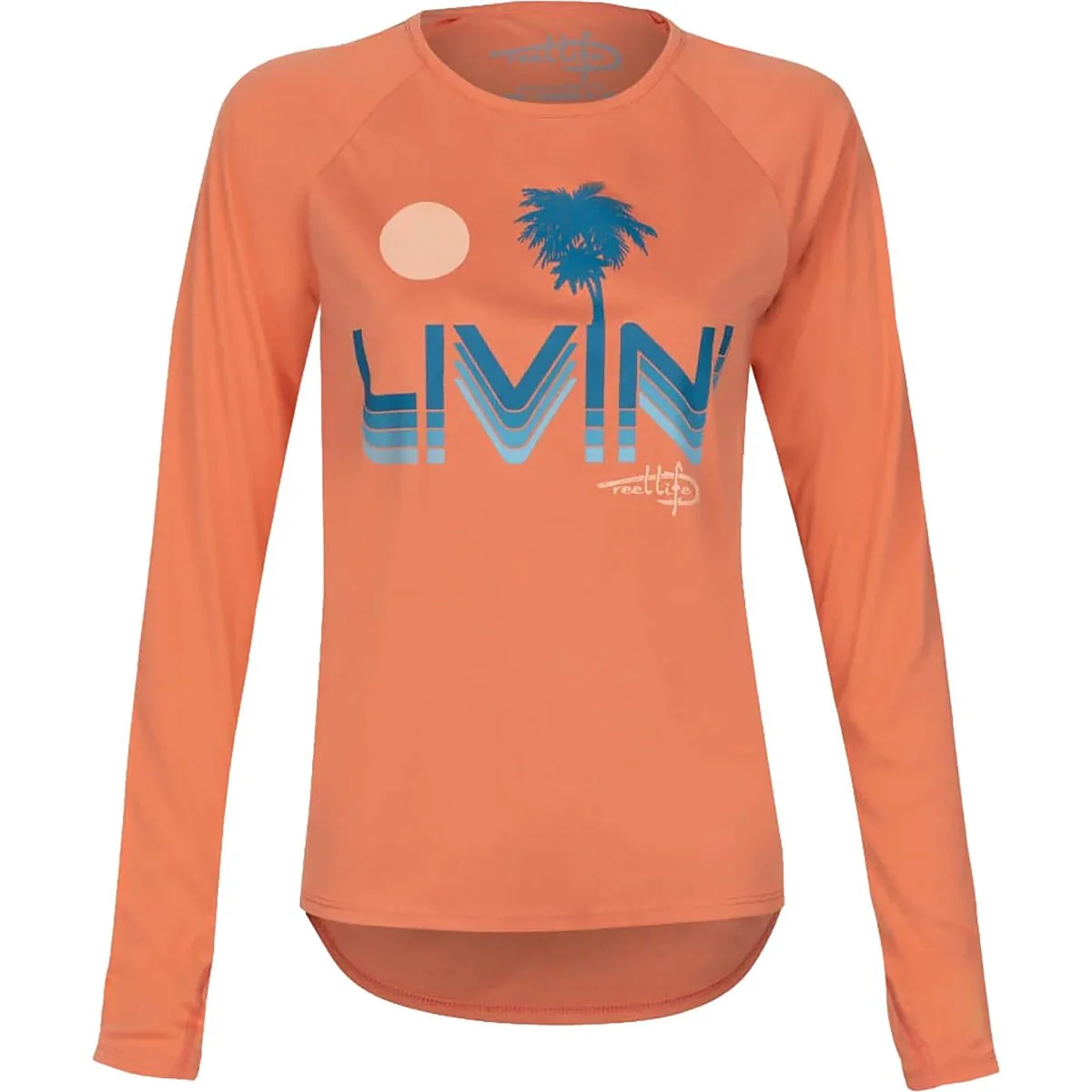 Reel Life Women's Mangrove Livin UV Long Sleeve T-Shirt - Crabapple