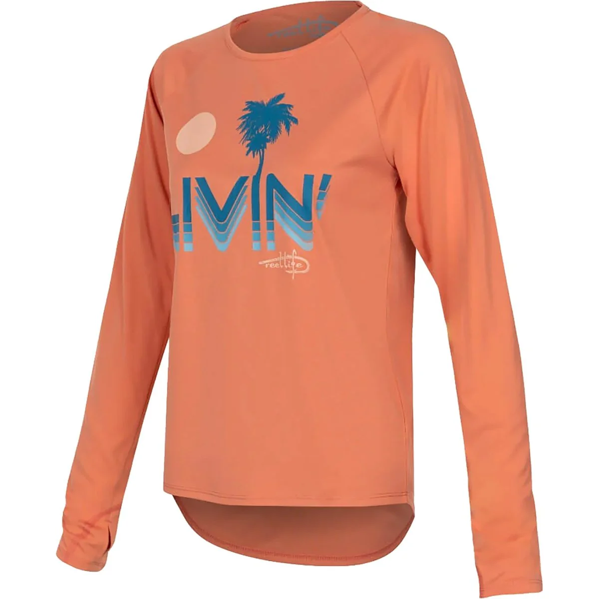 Reel Life Women's Mangrove Livin UV Long Sleeve T-Shirt - Crabapple - Image 2
