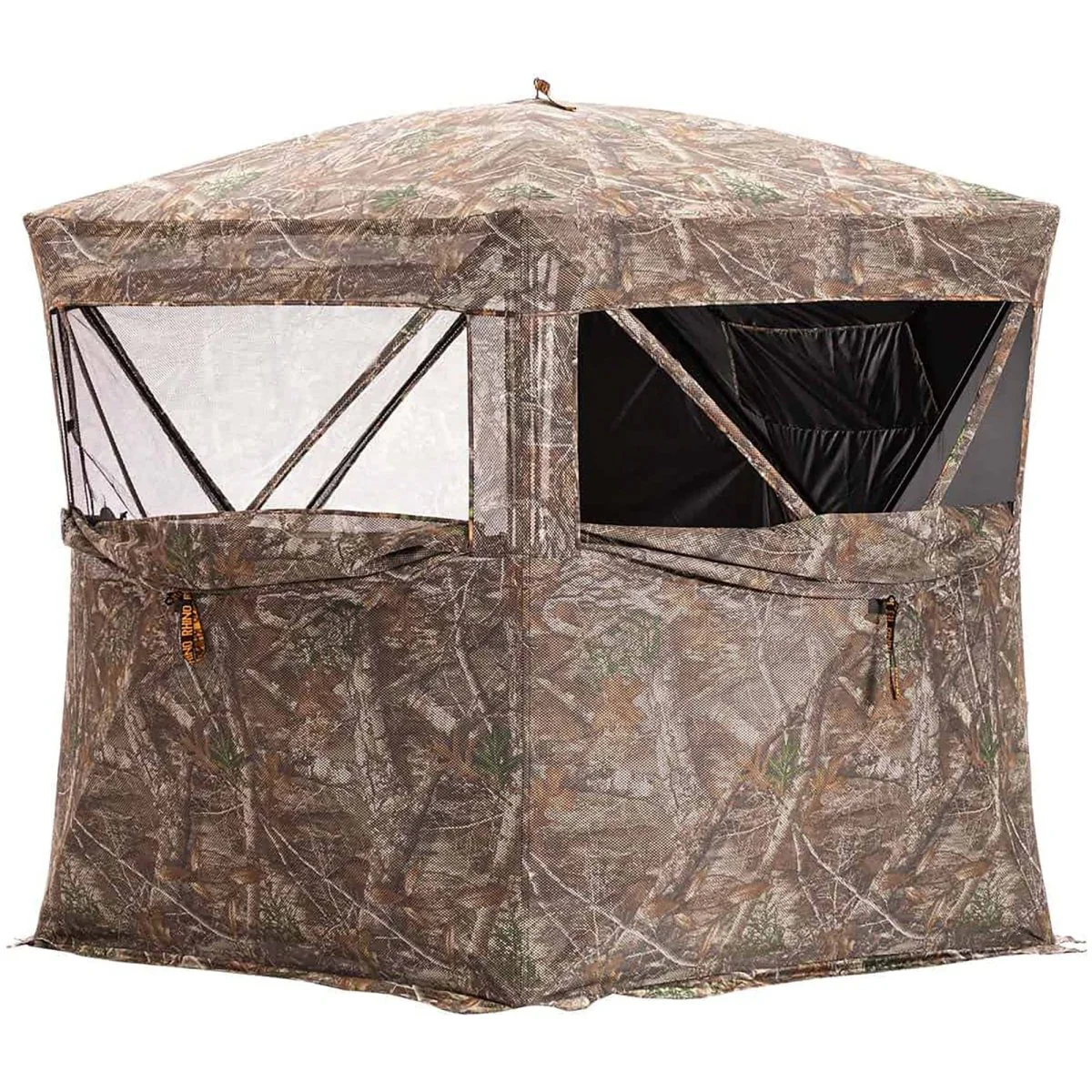 Rhino 270 Hunting 3-Person See-Through Blind - Realtree Edge - Image 2