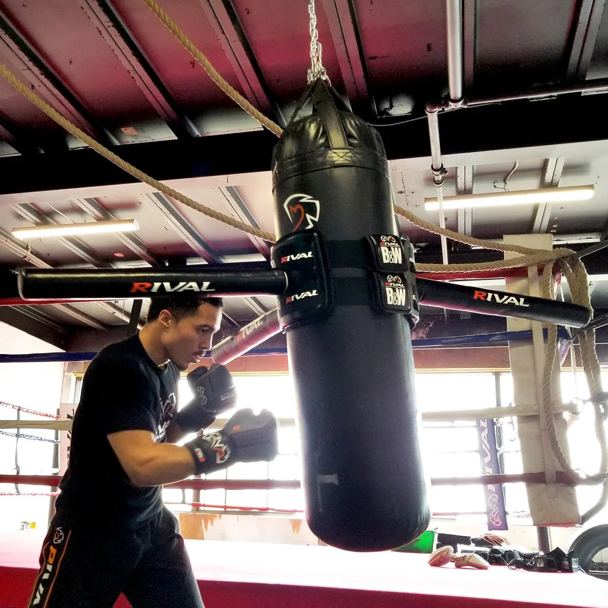 Rival Boxing Bob and Weave Training Aid - Black - Image 6